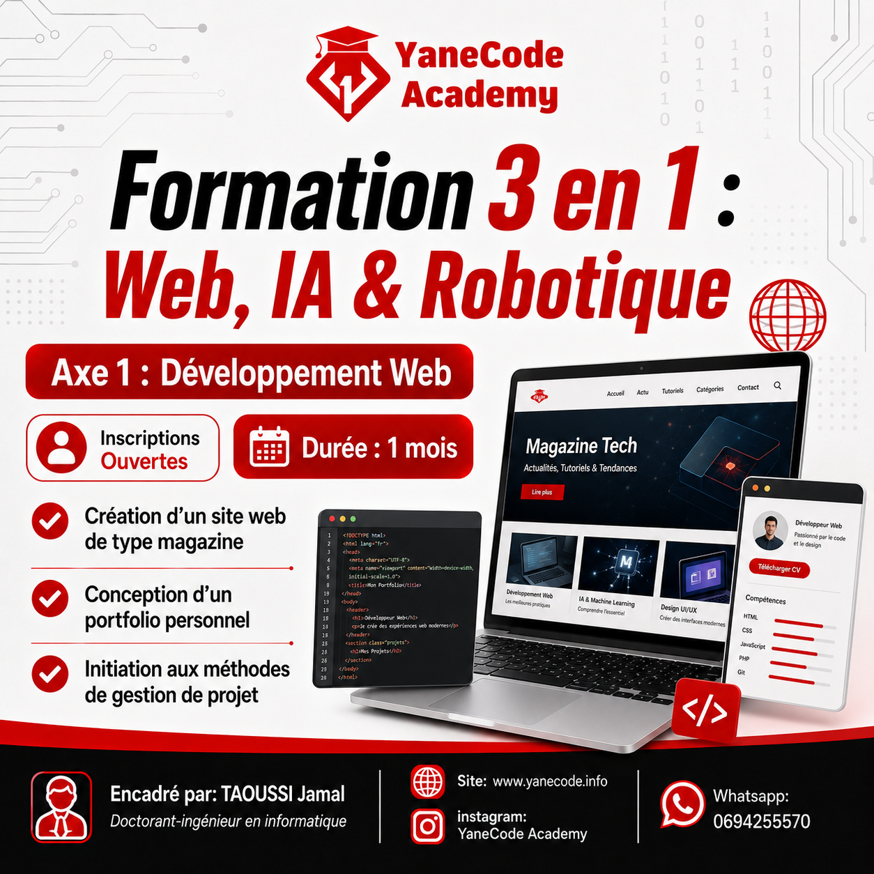 Partie développement Web