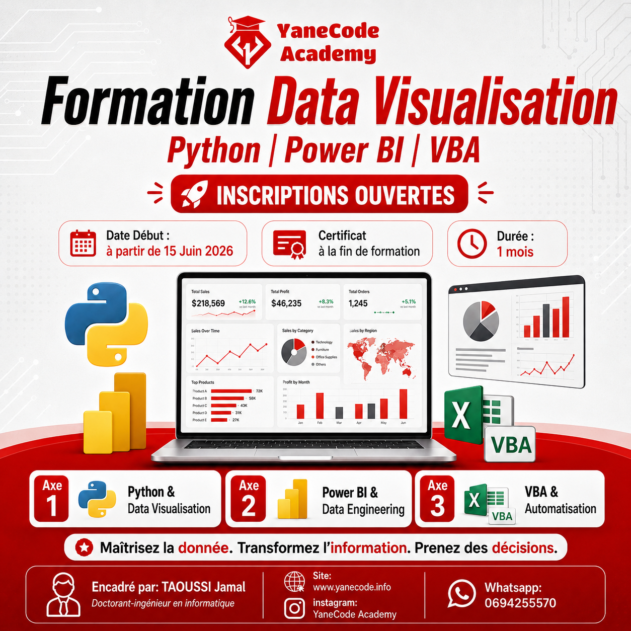 Formation Data Visualisation : Python, Power BI & VBA